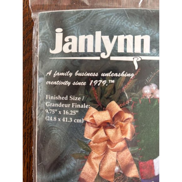 Janlynn Angel Christmas Stocking Felt Appliqué Kit #36-36 By Holly Witt NEW KIT - Picture 3 of 11